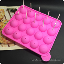 20 Silikon-Tablett Pop Kuchen Stick Mould, Lollipop, rund um die Eis-Membran